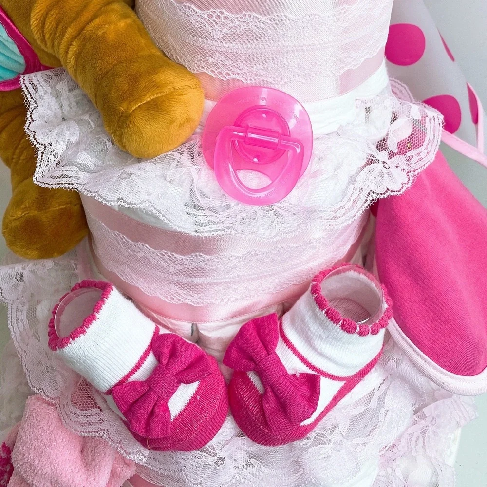 Horse Girls Diaper Cake, Western theme